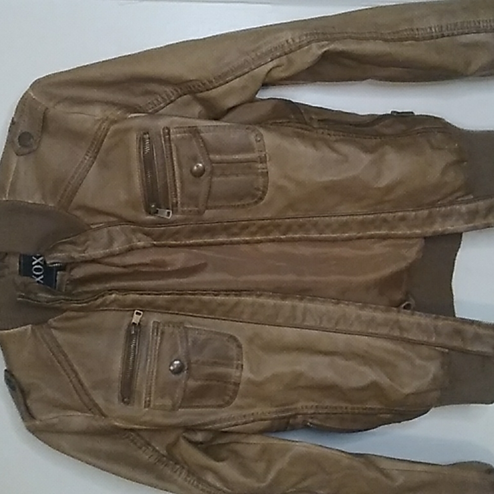 XOXO leather jacket💛💛 - Picture 2 of 6